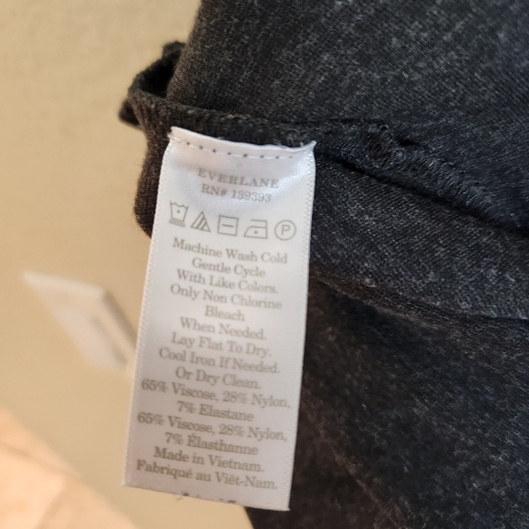 Everlane Gray Ponte Pull on Side Zip Skinny Ankle Pants Size 6 - Picture 10 of 14